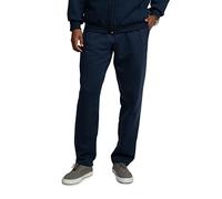Fruit of the Loom Men's Eversoft Fleece Open Bottom Sweatpants with Pockets, Relaxed Fit, Moisture Wicking, Breathable, Navy, X-Large