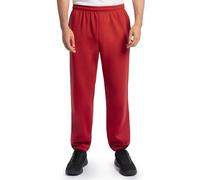 Fruit of the Loom Men's Eversoft Fleece Sweatpants Track Pants, Elastic Bottom Red, XL