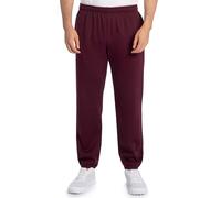 Fruit of the Loom Men's Eversoft Fleece Sweatpants Track Pants, Elasticated Bottom-Maroon, 4XL