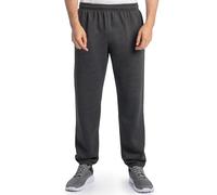 Fruit of the Loom Men's Eversoft Fleece Sweatpants Track Pants, Mottled Black, XXL
