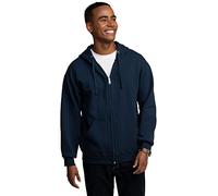 Fruit of the Loom Men's Eversoft Fleece Sweatshirts & Hoodies, Full Zip-Navy, Small