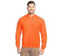 Fruit of the Loom Men's Eversoft Fleece Sweatshirts & Hoodies, Pullover-Safety Orange, Small