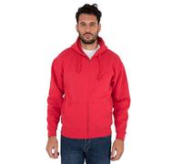 Fruit of the Loom Men's Felpa Premium Con Cappuccio E Zip Hooded Long Sleeve Hoodie - red - Large
