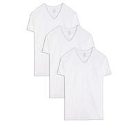 Fruit of the Loom Men's Ft-2525tm-wht-xlt undershirts, Tall Man - V Neck 3 Pack, XL UK