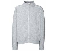 Fruit of the Loom Mens Full Zip Sweat Jacket (2XL) (Heather Grey)