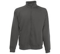 Fruit of the Loom Mens Full Zip Sweat Jacket (2XL) (Light Graphite)