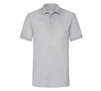(3XL, Heather Grey) Fruit of the Loom Mens Heather Polo Shirt
