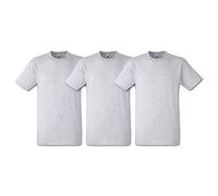 Fruit of the Loom Men's Heavy T Shirt, Heather Grey, XXL UK
