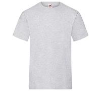 Fruit of the Loom Men's Heavy T Shirt, Heather Grey, XXL UK