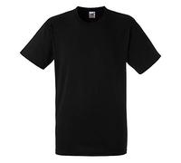 (2XL, Black) Fruit Of The Loom Mens Heavy Weight Belcoro® Cotton Short Sleeve T-Shirt