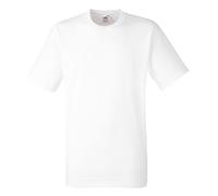 Fruit of the Loom Men's Heavy Weight Belcoro Cotton Short Sleeve T-Shirt in White | Size: 3XL Fruit Of The Loom White 3XL