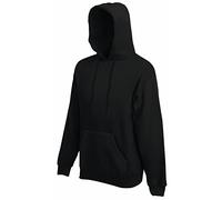 Fruit of the Loom Men's Hooded Pullover Sweatshirt, Black, Large (Brand Size: 52/54)
