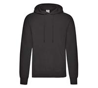 Fruit of the Loom Men's Hooded Pullover Sweatshirt, Black, Small (Brand Size: 44/46)