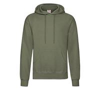Fruit of the Loom Men's Hooded Pullover Sweatshirt, Classic Olive, Large (Brand Size: 52/54)