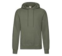 Fruit of the Loom Men's Hooded Pullover Sweatshirt, Classic Olive, Medium (Brand Size: 48/50)
