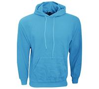 Fruit of the Loom Men's hooded sweatshirt, azure blue, M