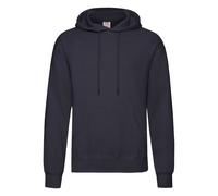 Fruit of the Loom Mens Hooded Sweatshirt / Hoodie (Deep Navy) - Blue - Size 4XL