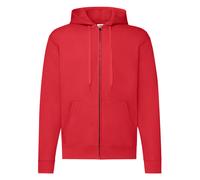 Fruit Of The Loom Mens Hooded Zip Sweatshirt Front Pouch Poc BC1369