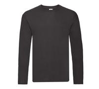 (4XL, Black) Fruit of the Loom Mens Iconic 150 Classic Long-Sleeved T-Shirt