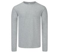 Fruit of the Loom Men's Iconic 150 Long-Sleeved T-Shirt in Grey | Size: XL Fruit Of The Loom Grey XL