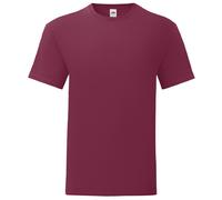 Fruit of the Loom Men's Iconic 150 T-Shirt in Burgundy | Size: Medium Fruit Of The Loom Burgundy M