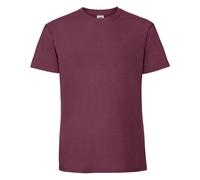Fruit of the Loom Men's Iconic 195 Ringspun Premium T-Shirt in Burgundy | Size: Medium Fruit Of The Loom Burgundy M