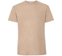 Fruit of the Loom Men's Iconic 195 Ringspun Premium T-Shirt in Light Brown | Size: Medium Fruit Of The Loom Light Brown M