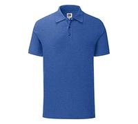 Fruit of the Loom Mens Iconic Polo Shirt (S) (Heather Royal Blue)