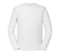 Fruit of the Loom Men's Iconic Premium Long-Sleeved T-Shirt in White | Size: XL Fruit Of The Loom White XL