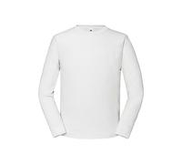 Fruit of the Loom Mens Iconic Premium Plain Long-Sleeved T-Shirt (White) - Size 3XL