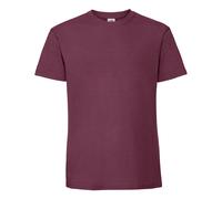 Fruit of the Loom Men's Iconic Premium Ringspun Cotton T-Shirt in Burgundy | Size: 3XL Fruit Of The Loom Burgundy 3XL
