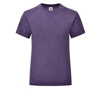 (L, Heather Purple) Fruit Of The Loom Mens Iconic T-Shirt