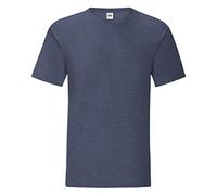 (M, Heather Navy) Fruit Of The Loom Mens Iconic T-Shirt