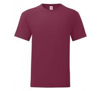 (XXL, Burgundy) Fruit Of The Loom Mens Iconic T-Shirt (Pack Of 5)
