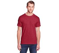 Fruit of the Loom Men's Iconic T-Shirt, Peppered Red Hth, S
