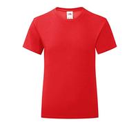 Fruit of the Loom iconic T-shirt, sizes S - 5XL, red, S