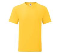 Fruit of the Loom Mens Iconic T-Shirt Sunflower Yellow M