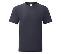 Fruit of the Loom iconic T-shirt, sizes S - 5XL, deep navy, XL