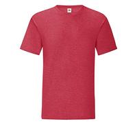 Fruit of the Loom Mens Iconic T-Shirt (XXL) (Heather Red)