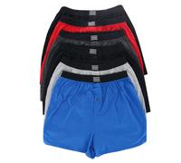 Fruit of the Loom Men's Tag-free (Knit & Woven) Boxer Shorts, Knit - 6 Pack Assorted Colors, M UK