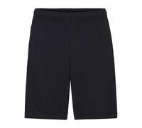 Fruit of the Loom Mens Lightweight Casual Fleece Shorts (240 GSM) (Black) - Size 2XL