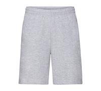Fruit of the Loom Men's Lightweight Casual Fleece Shorts (240 GSM) in Grey | Size: Medium Fruit Of The Loom Grey M