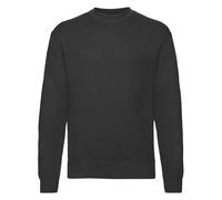 Fruit of the Loom Men's Lightweight Drop Shoulder Sweatshirt in Black | Size: Small Fruit Of The Loom Black S