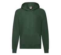 Fruit Of The Loom Mens Lightweight Full Zip Hooded Front Pouch Pocket Jacket