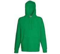 Fruit of the Loom Men's Lightweight Hooded Sweat Hoodie, Green (Kelly Green), Small (Size: S)