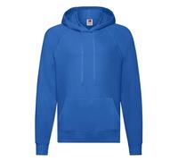 Fruit of the Loom Men's Lightweight Hooded Sweat Regular Fit Plain Crew Neck Long Sleeve Hoodie, Blue (Royal Blue), Medium (Manufacturer Size: M)