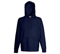 Fruit Of The Loom Men's Lightweight Hooded Sweatshirt - Blue - Xl