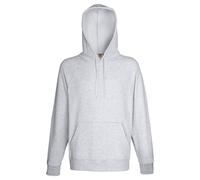 Fruit of the Loom Men's Lightweight Hooded Sweatshirt Hoodie (240 GSM) in Grey | Size: Large Fruit Of The Loom Grey L