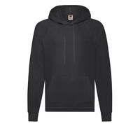 Fruit of the Loom Men's Lightweight Hooded Sweatshirt in Black | Size: Small Fruit Of The Loom Black S
