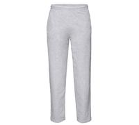 Fruit of the Loom Men Open Hem Lightweight Jog Pants, Grey (Heather Grey), Large